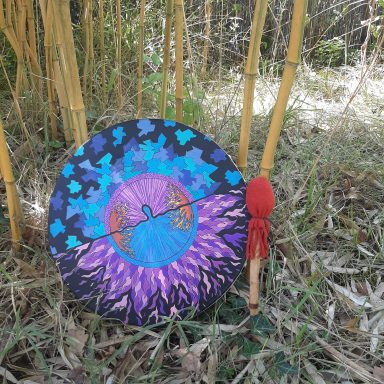 Peau avec dessin élaboré